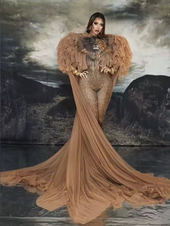 Lion Drag Queen 2pc Costume