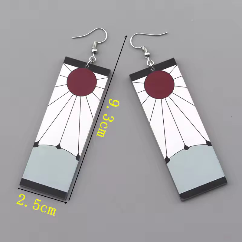 Demon Slayer Earrings Anime Cosplay