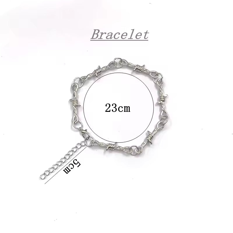 Barbed Wire Chain Necklace