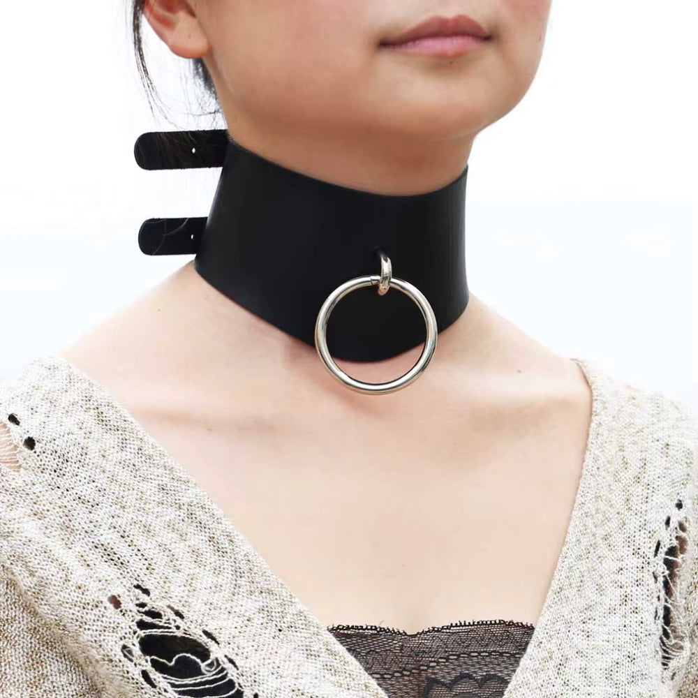 Spiked Gothic BDSM O Ring Choker