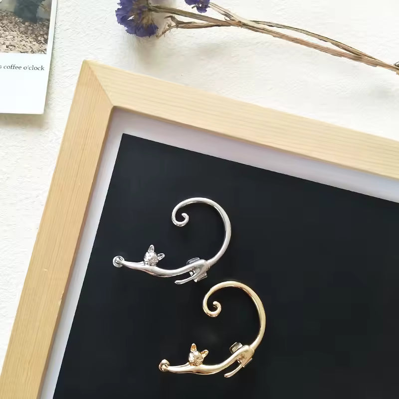 Black Cat Earrings