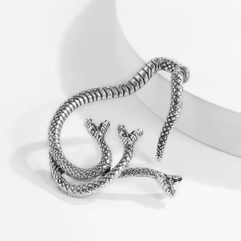 Medusa Snakes Earrings Cuff Wrap