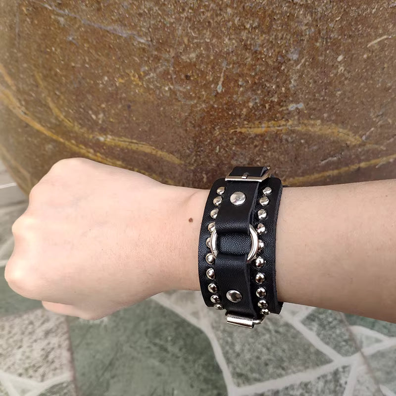 Punk Cuff Bracelet Retro Rock Wristband