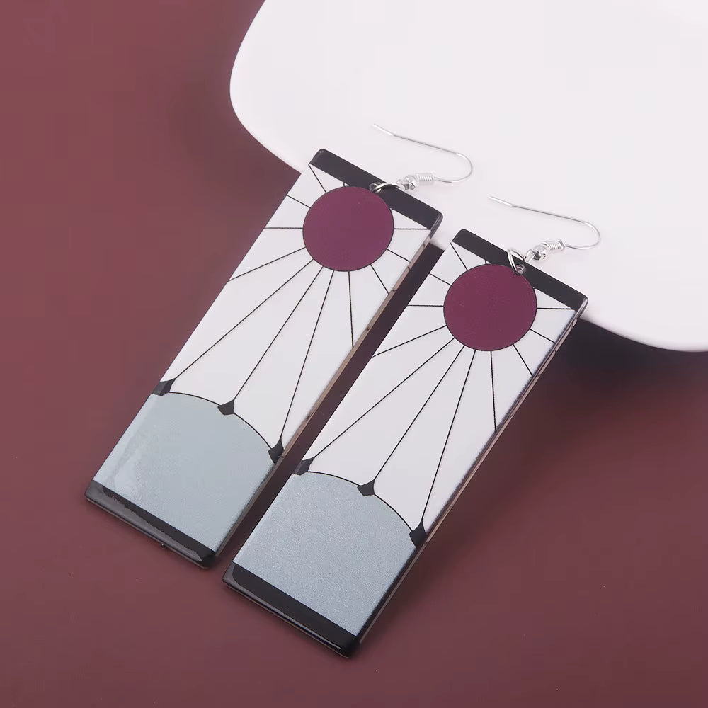 Demon Slayer Earrings Anime Cosplay