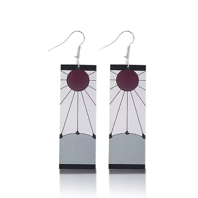 Demon Slayer Earrings Anime Cosplay