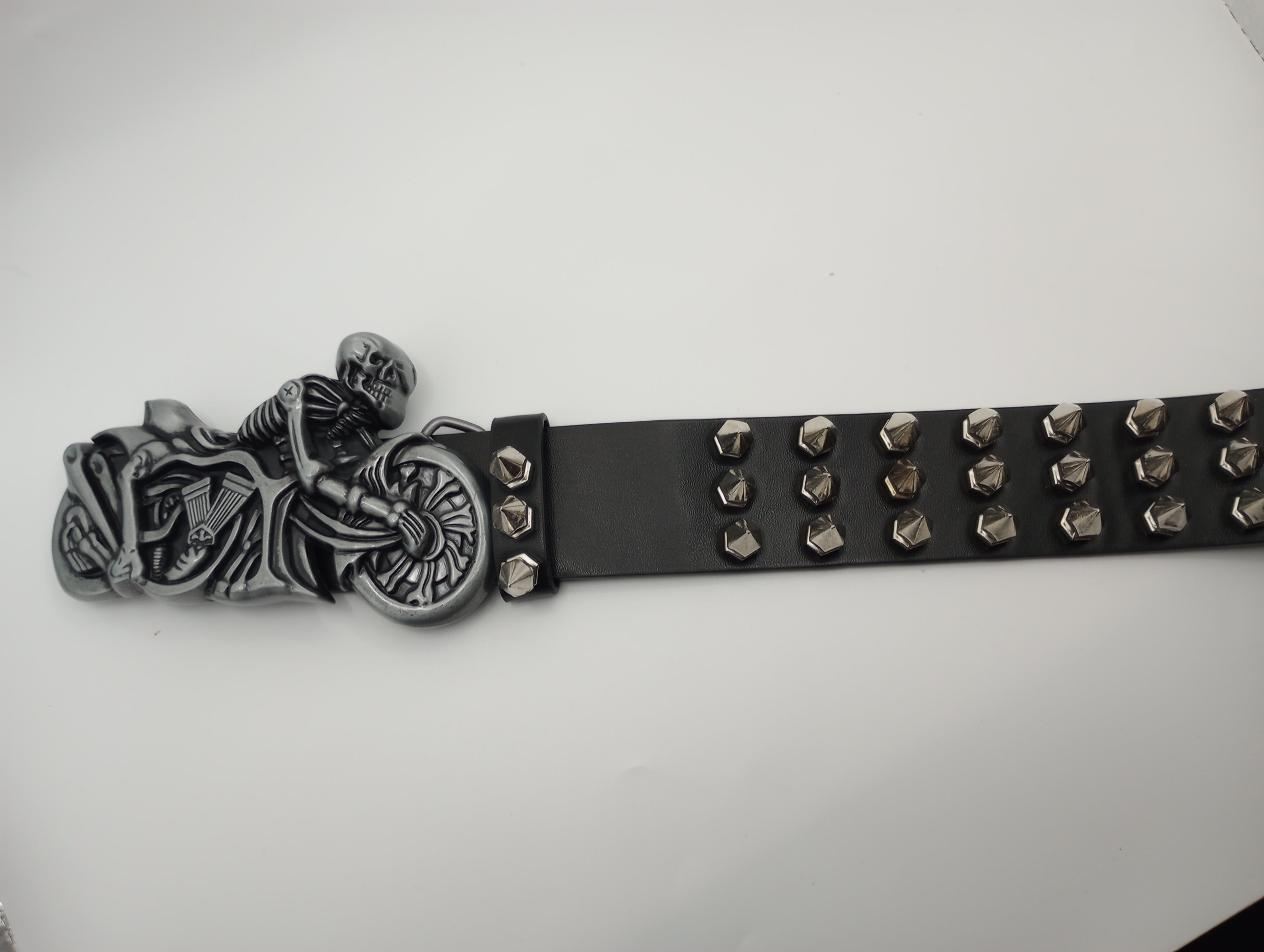 Skeleton Rider Spiked Belt