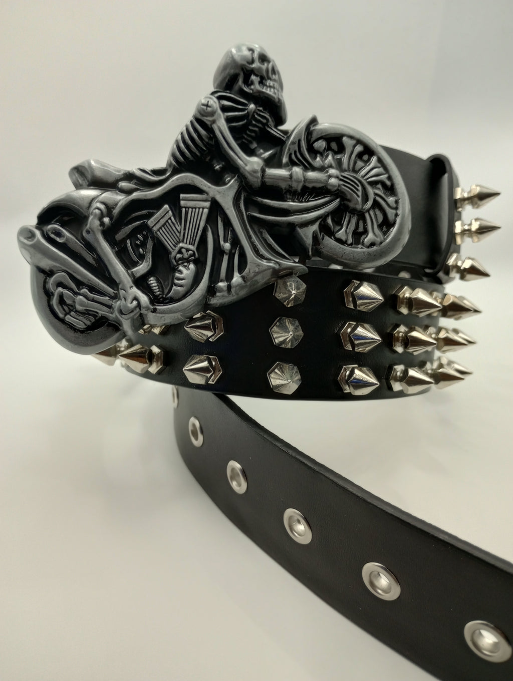 Skeleton Rider Spiked Belt
