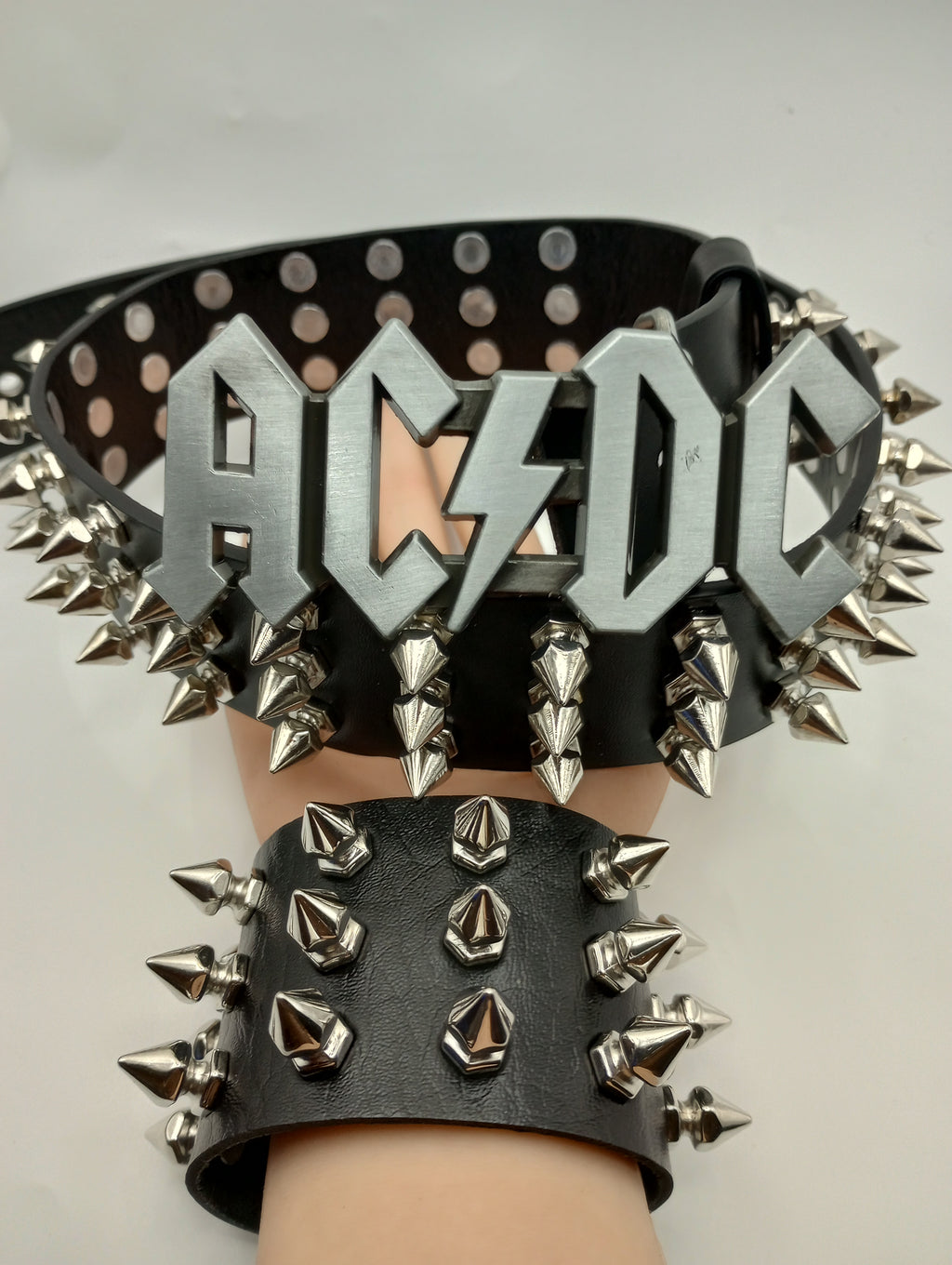 ACDC Rock Tree Spiked Belt