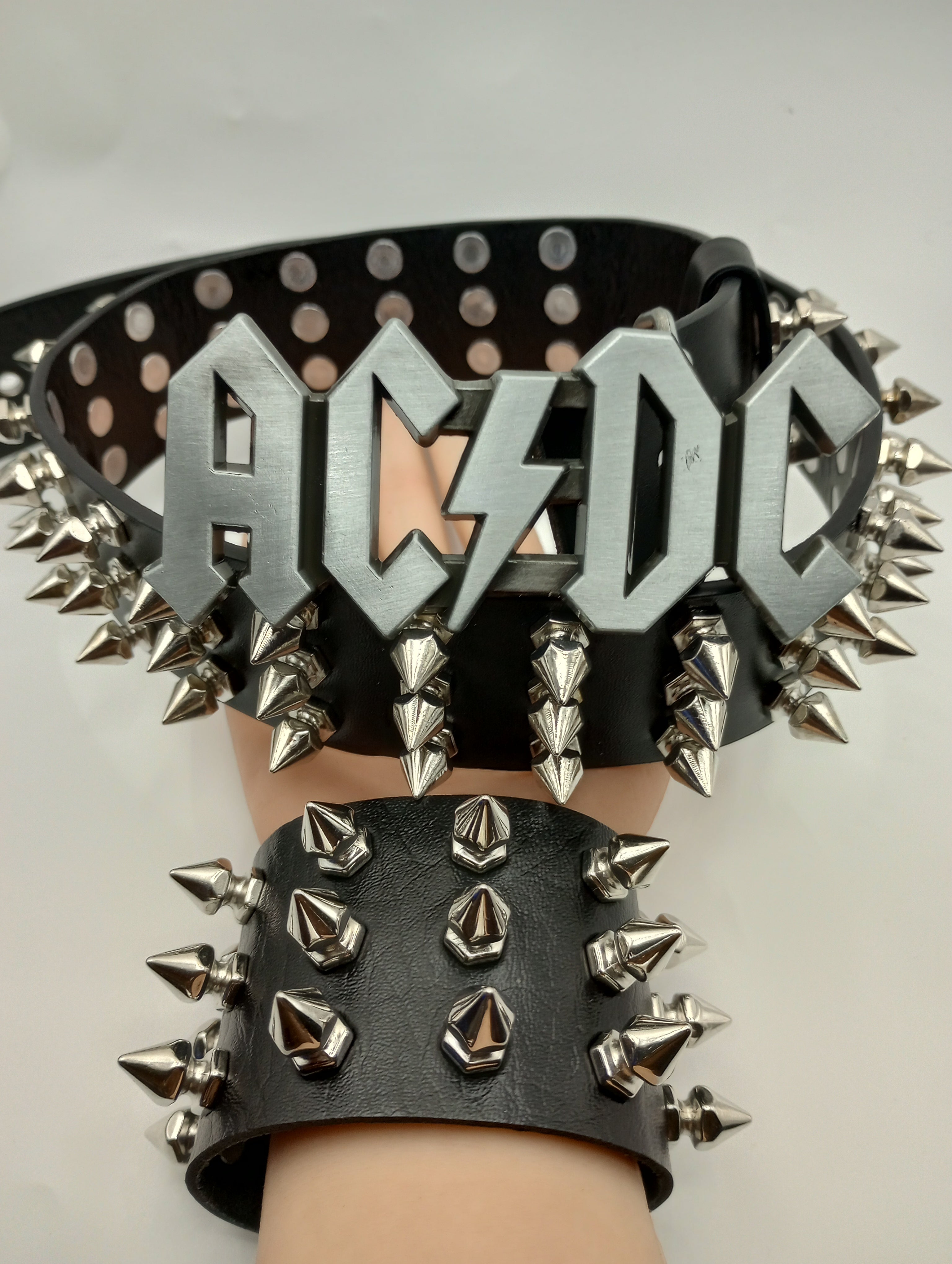 ACDC Rock Tree Spiked Belt