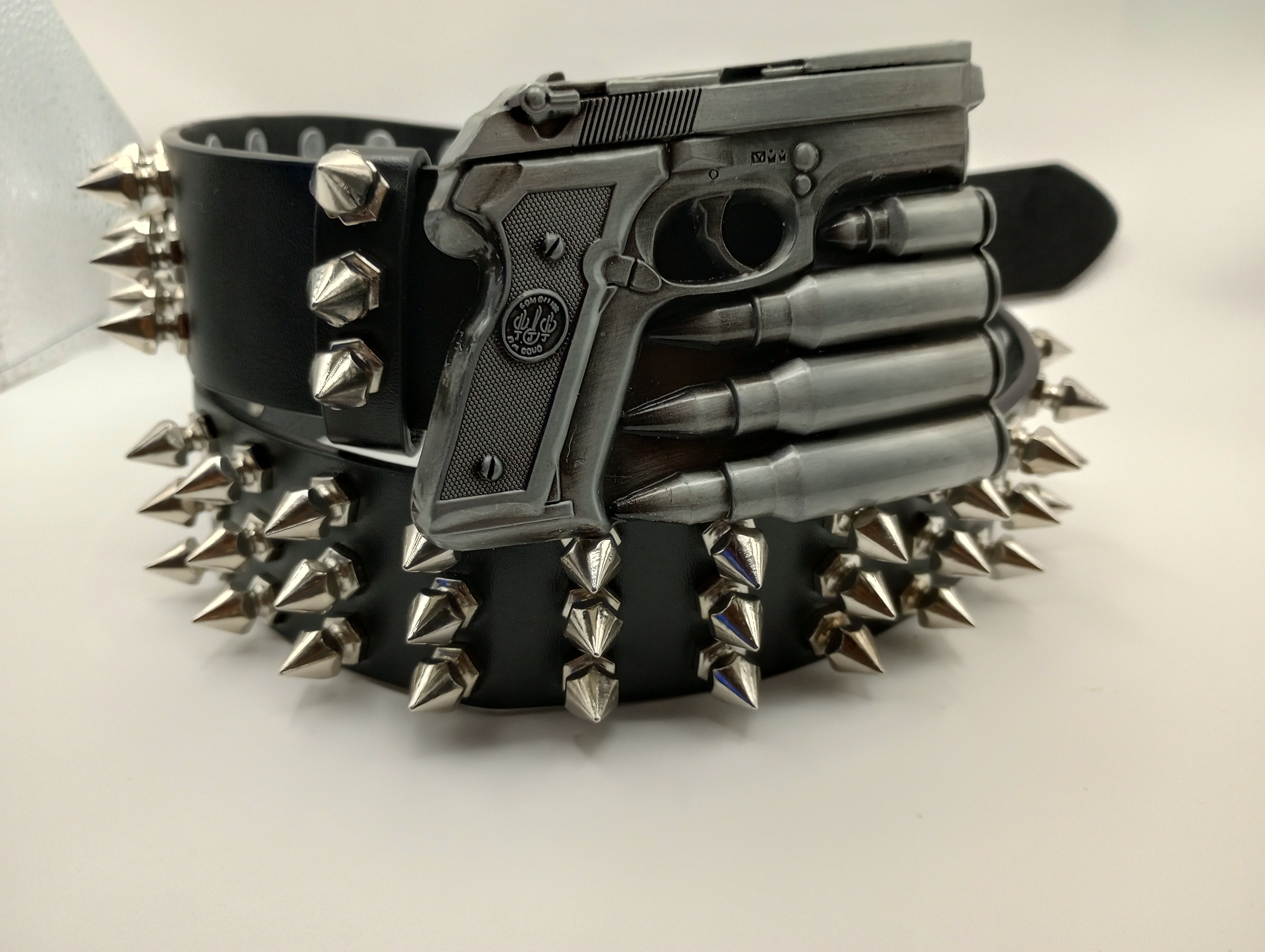 Gun Bullet Tree Spiked Belt