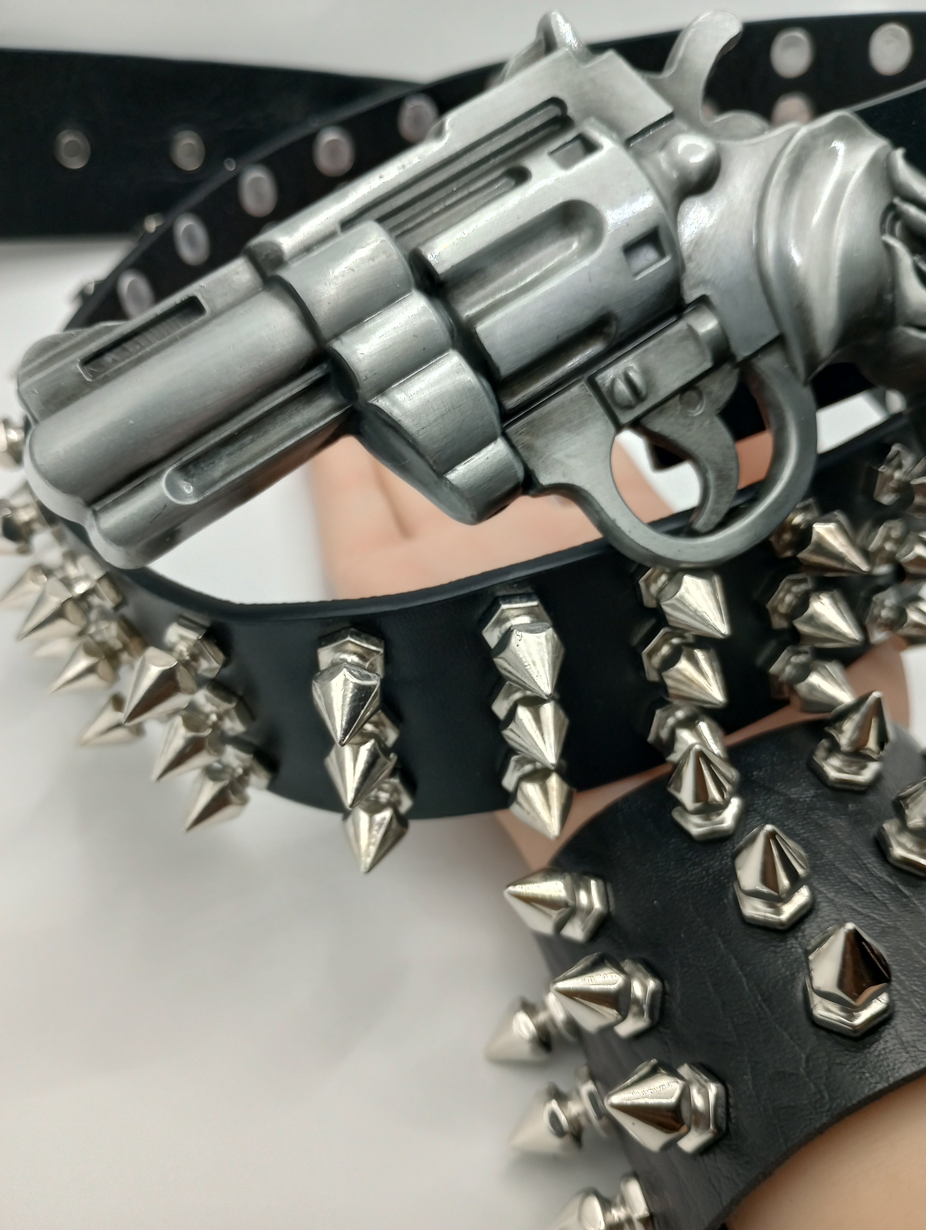 Gun Bullet Tree Spiked Belt