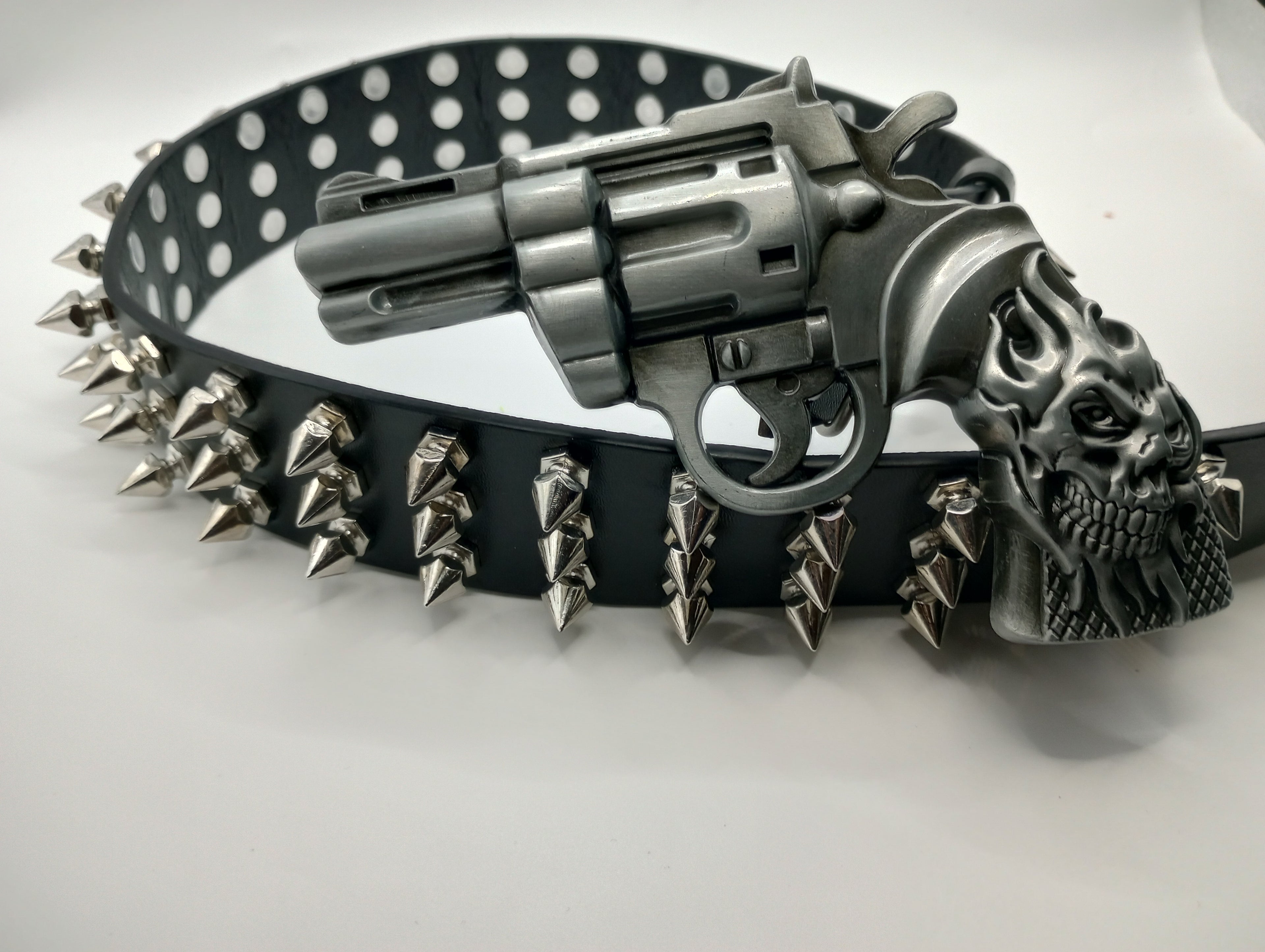 Gun Bullet Tree Spiked Belt