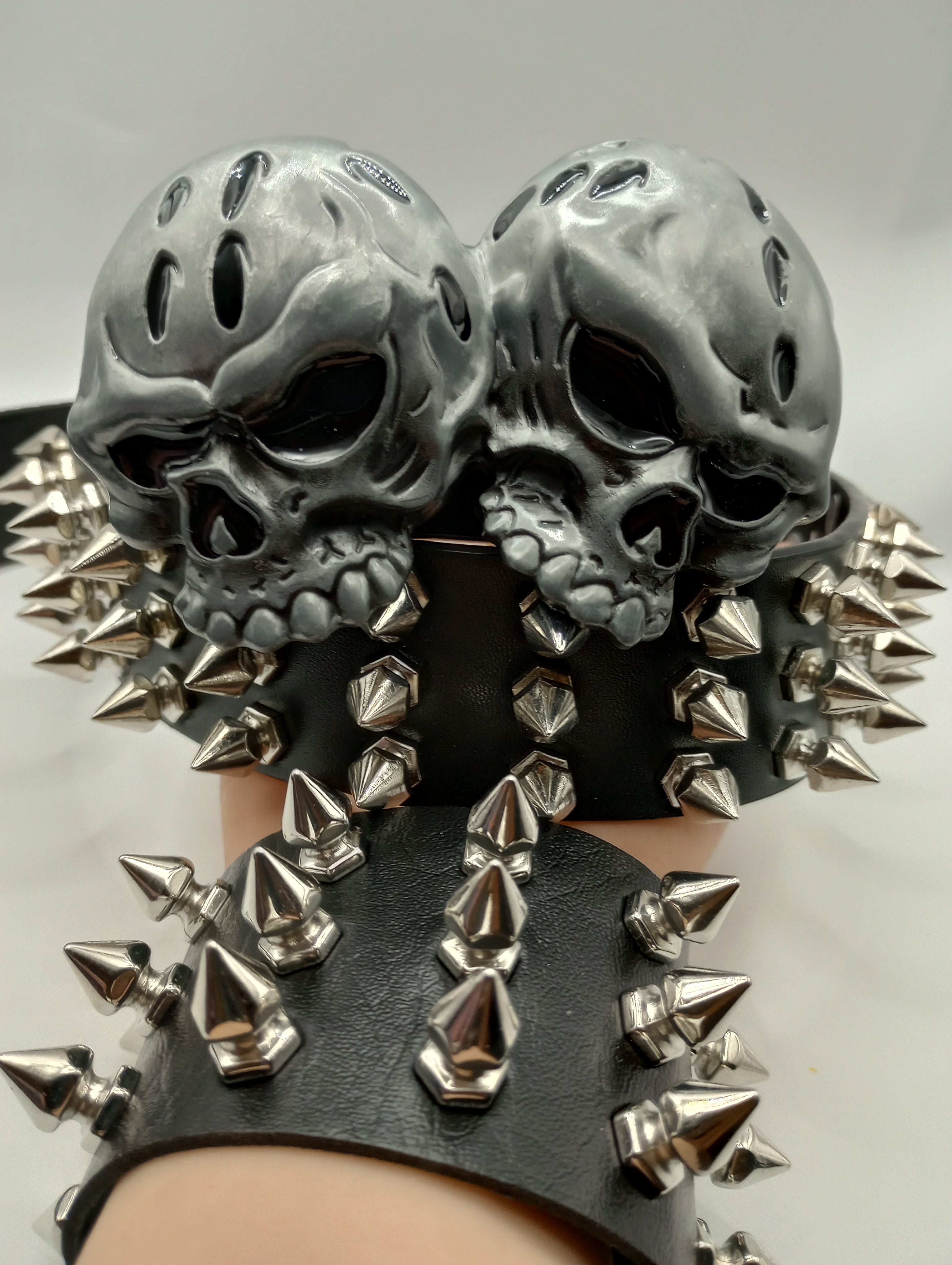 Skull Tree Spiked Belt