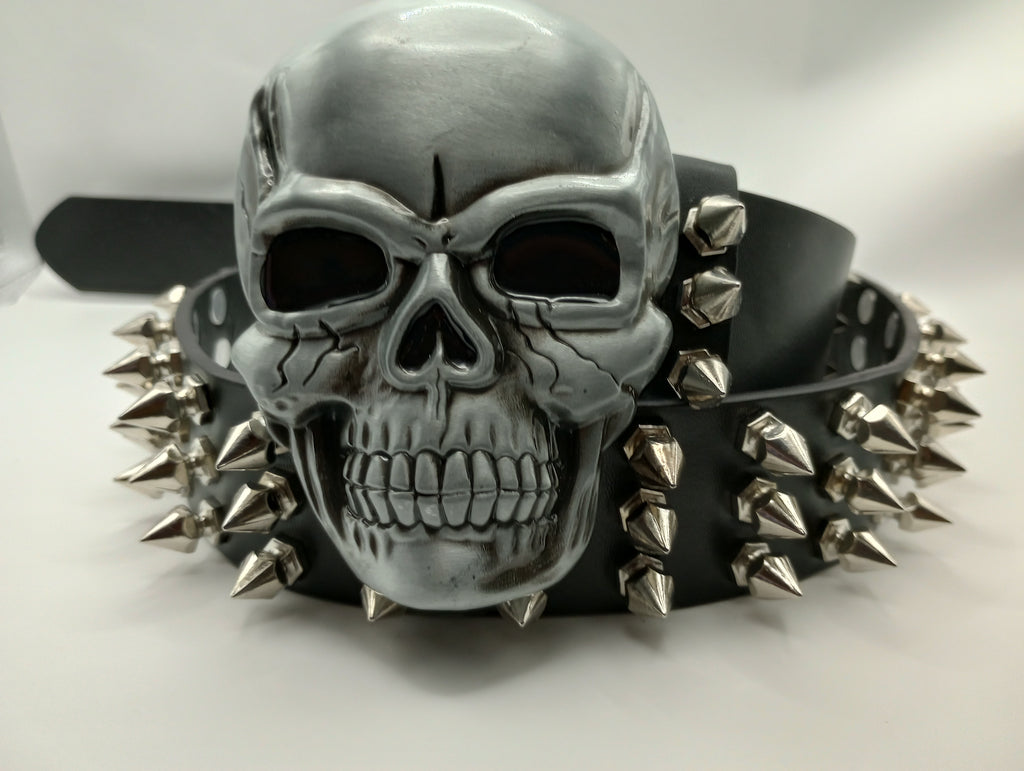 Skull Tree Spiked Belt