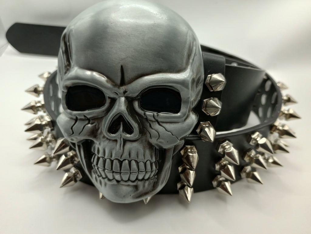 Skull Tree Spiked Belt