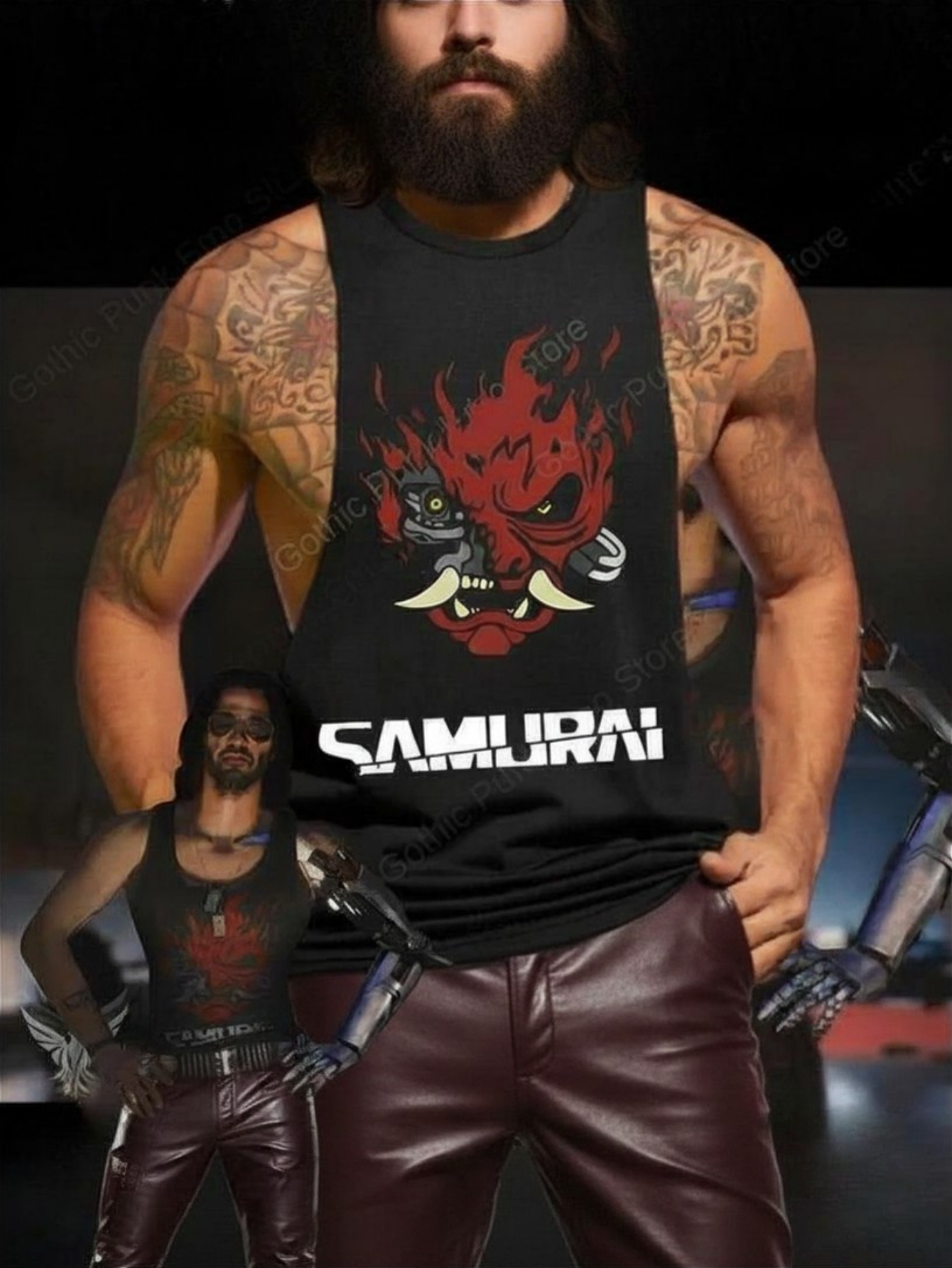 Johnny Silverhand Cyberpunk 2077 Tank Top