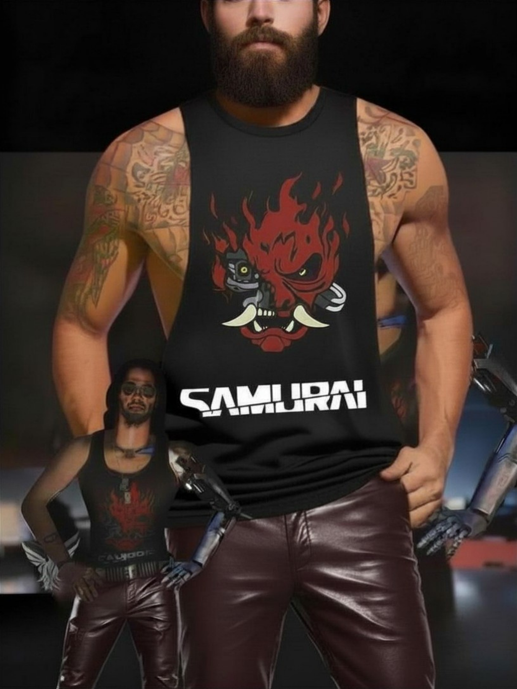 Johnny Silverhand Cyberpunk 2077 Tank Top