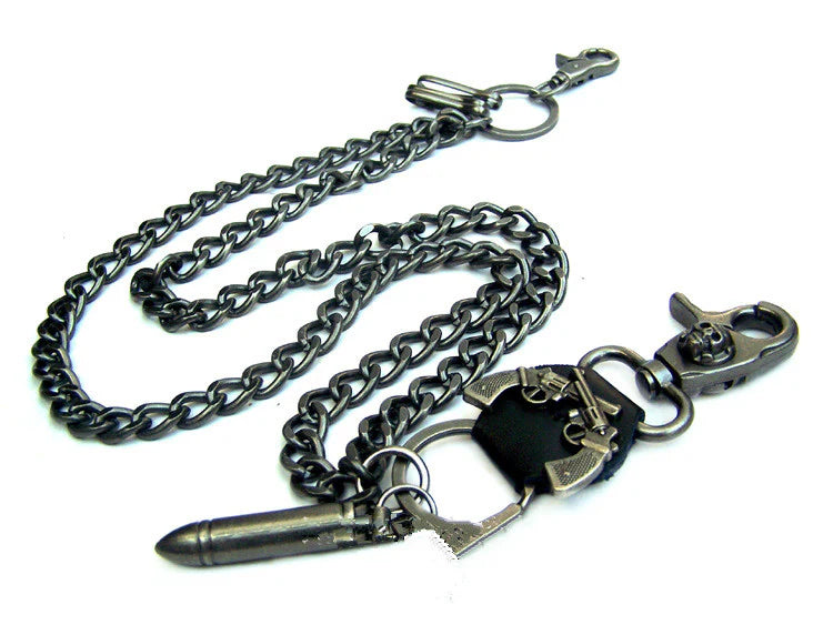 Spiked Heavy Metal Wallet Chain