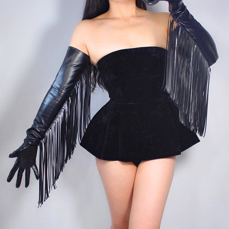 CowGirl Biker Fringe Oversized Gloves