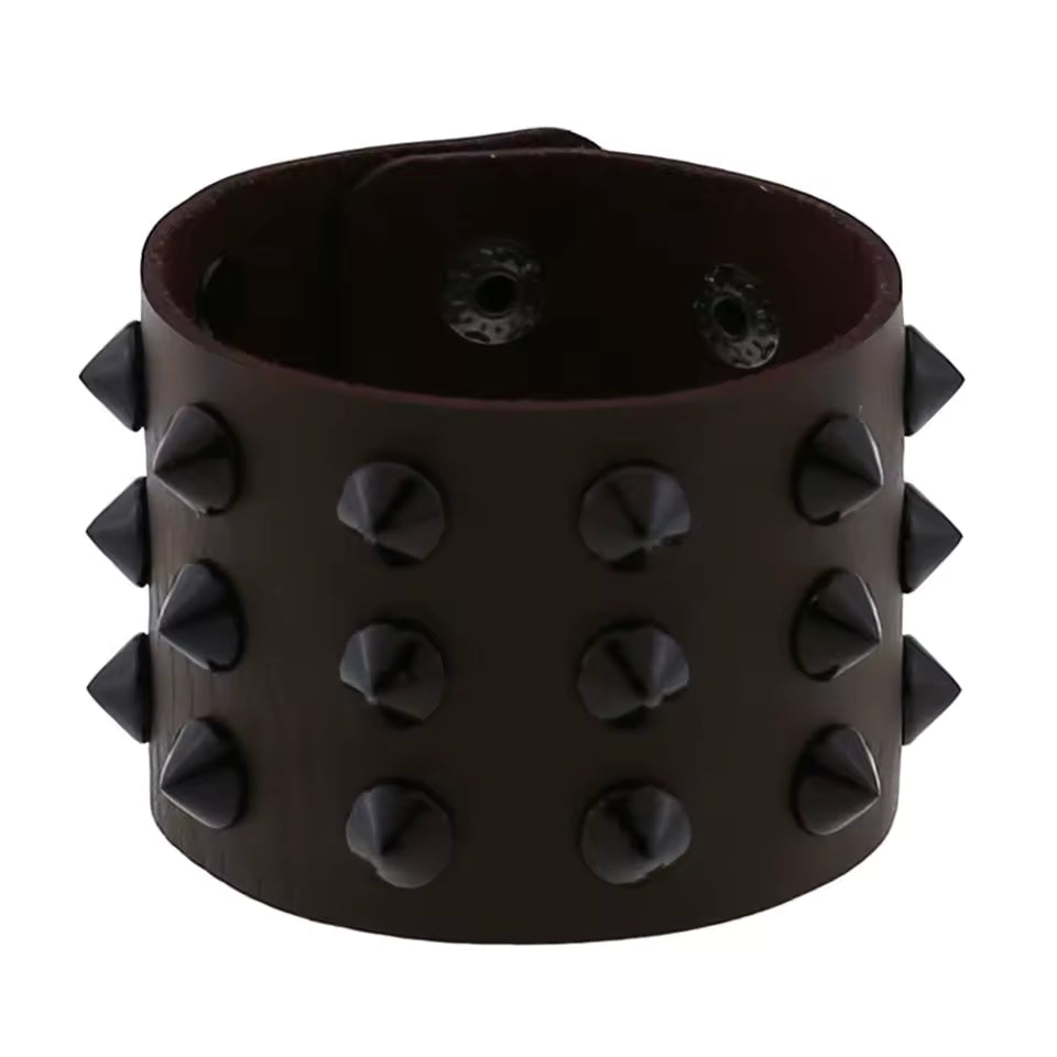 Black Stud Spiked Bracelet
