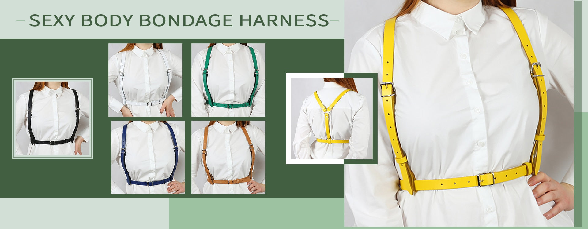 Vegan Leather Suspenders