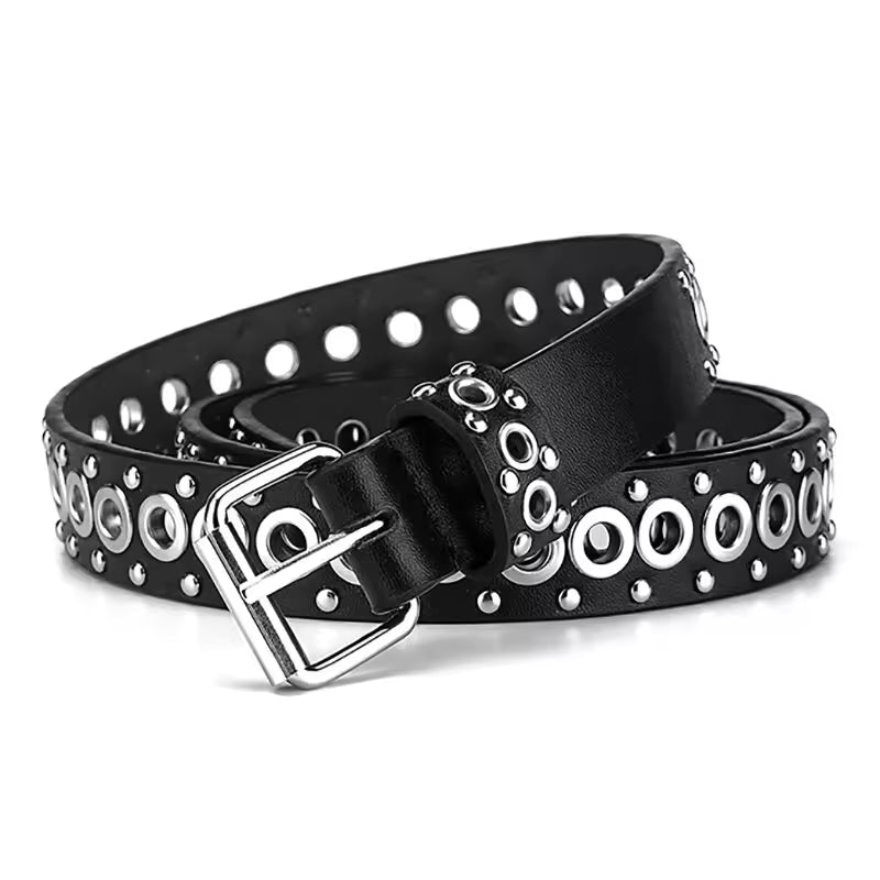 Grommet Black Belt Plus Size