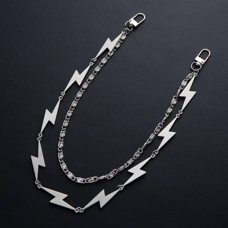 Lightning Bolt Flash Pants Chain