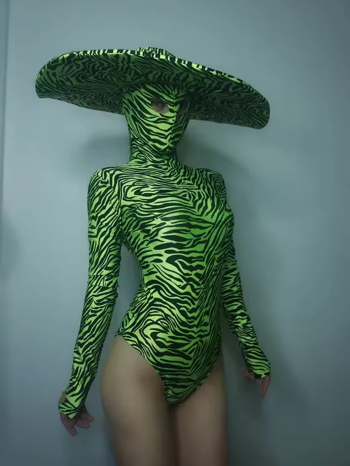 Drag Queen Zebra Hat Costume