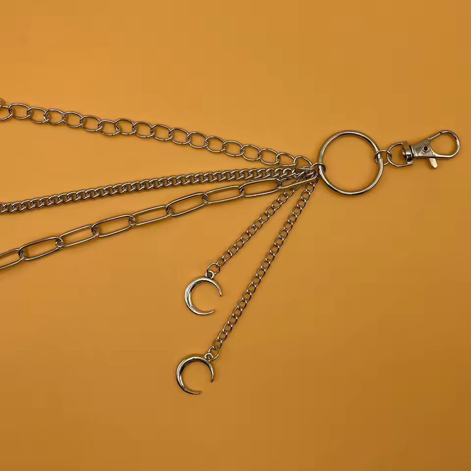 Moon Gothic 3-Layered Pants Chain