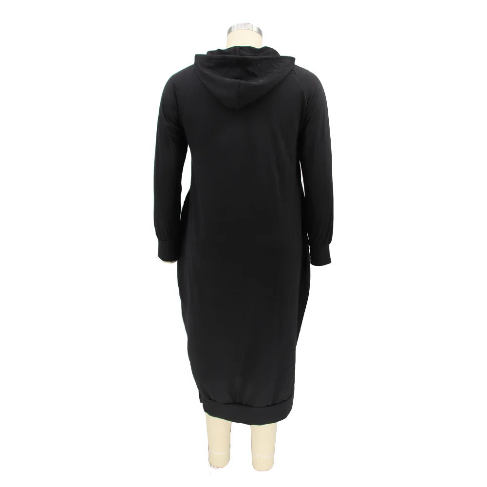 Plus Size Letter Hoodie