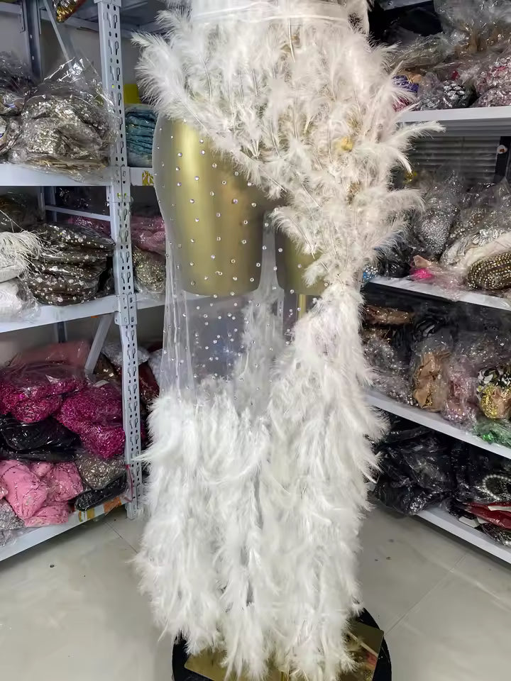 Drag Queen Feather Dress