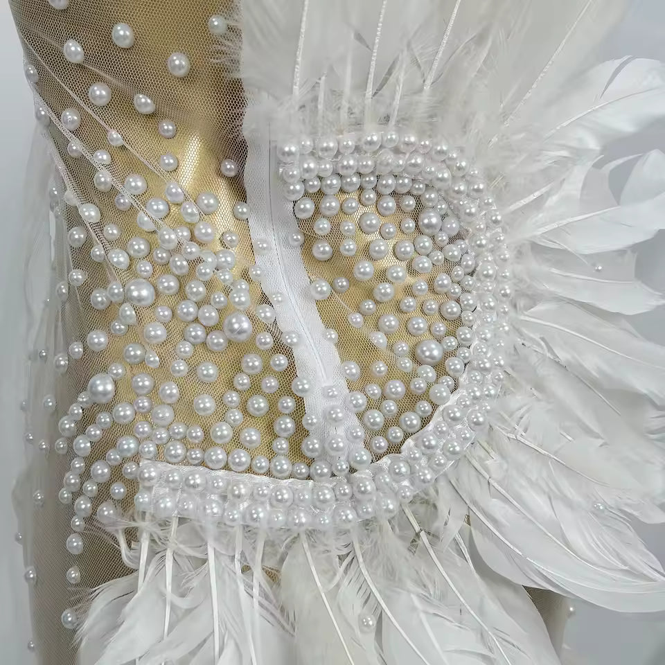 Black Feather Dress