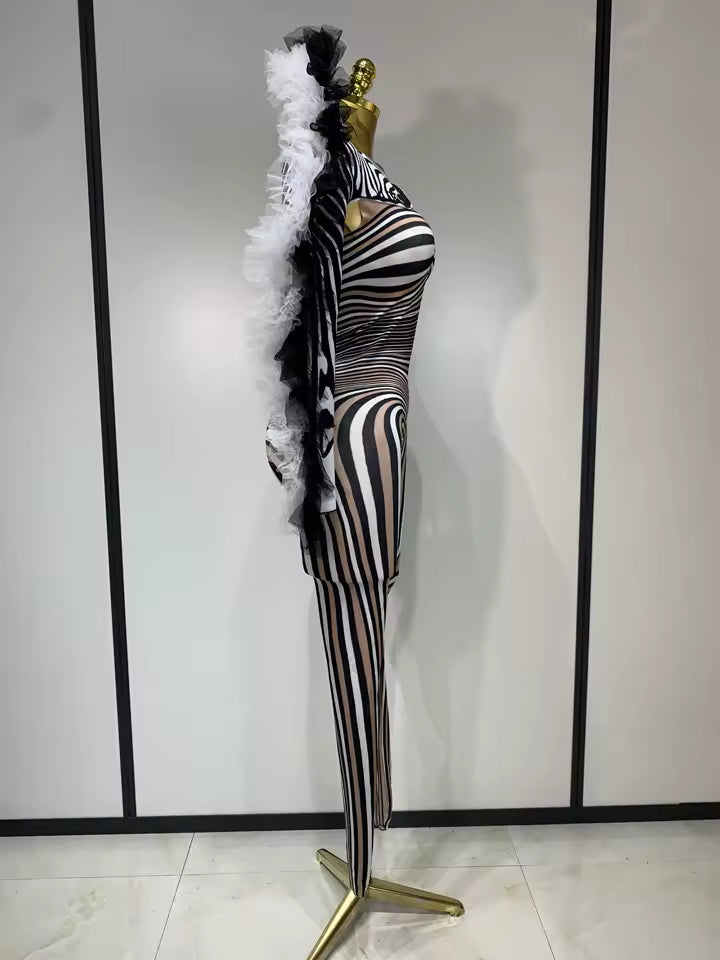 Drag Queen Zebra Costume