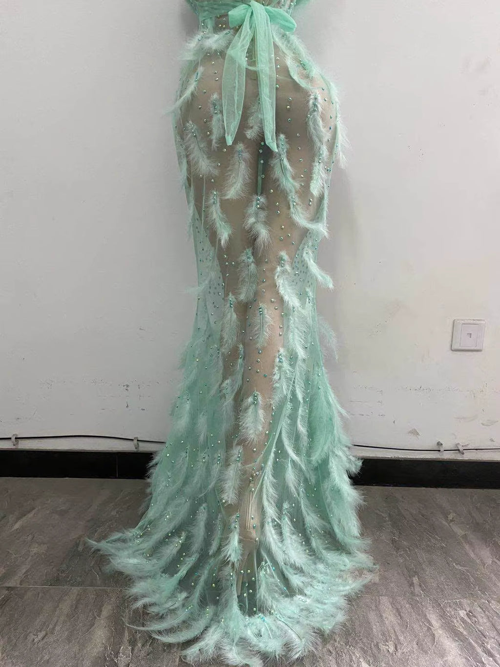 Drag Queen Feather Dress