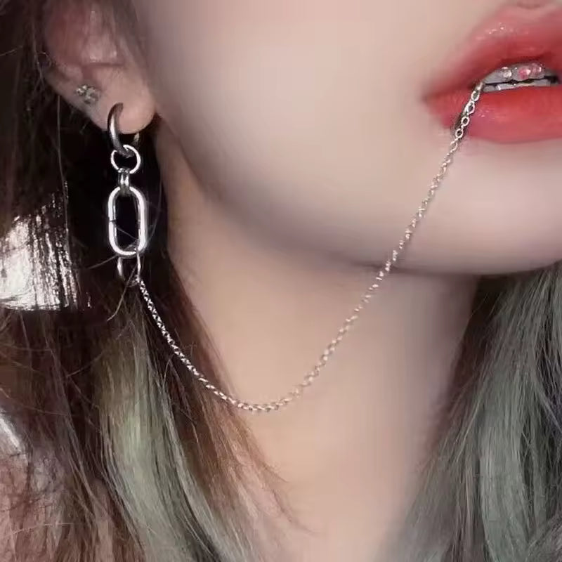 Lip to Ear Chain Anime Cosplay Jewelry