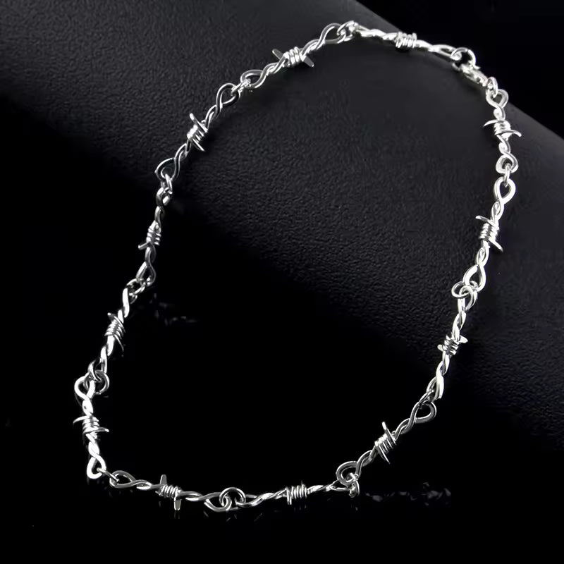 Barbed Wire Chain Necklace
