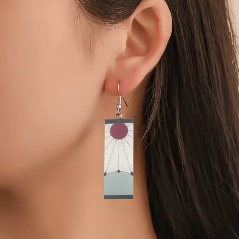 Demon Slayer Earrings Anime Cosplay