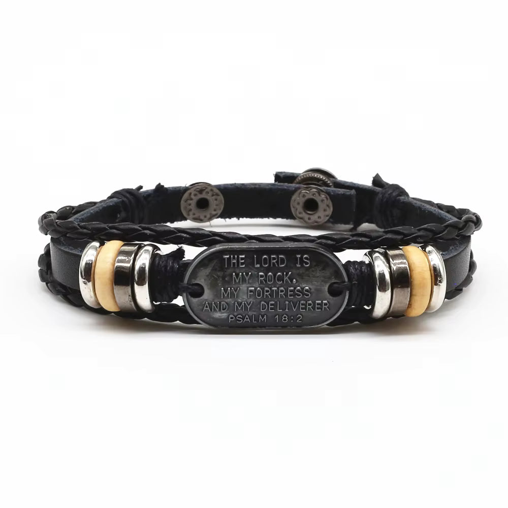 Cross Bible Bracelets 3pc Isaiah 54:17