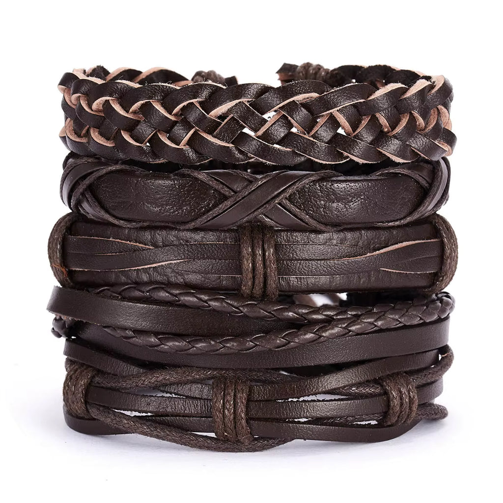 Brown Bracelet 5pc Set