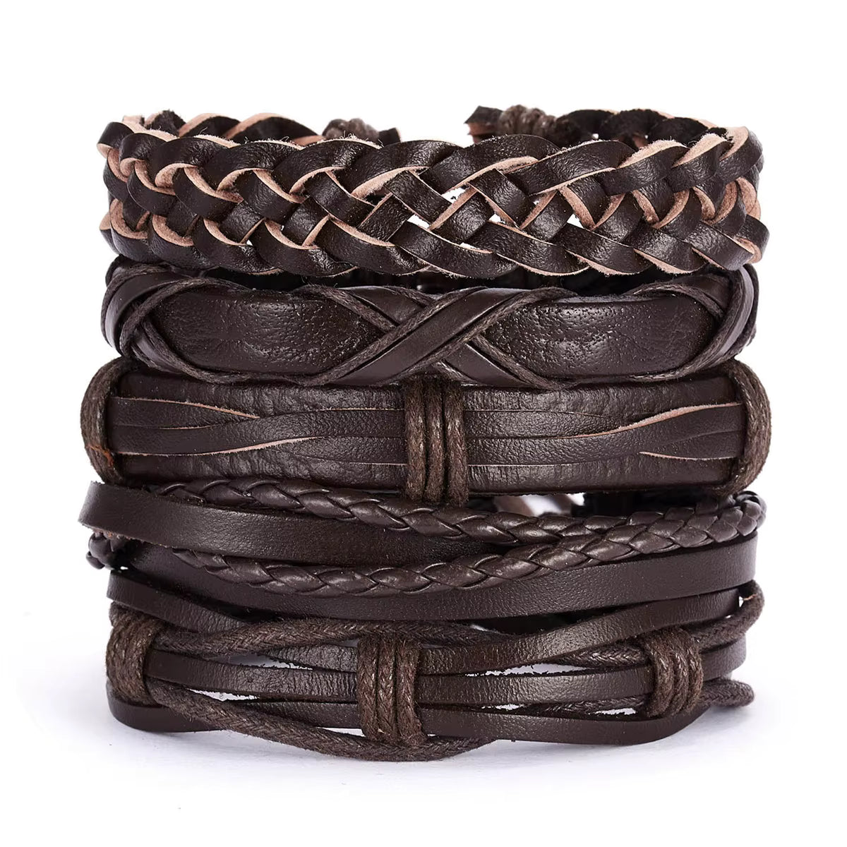 Brown Bracelet 5pc Set