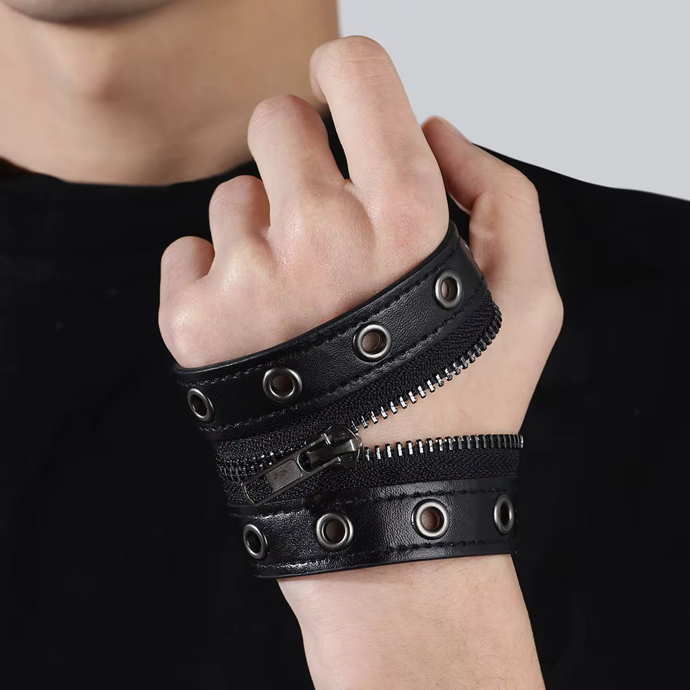 Zipper Punk Bracelet