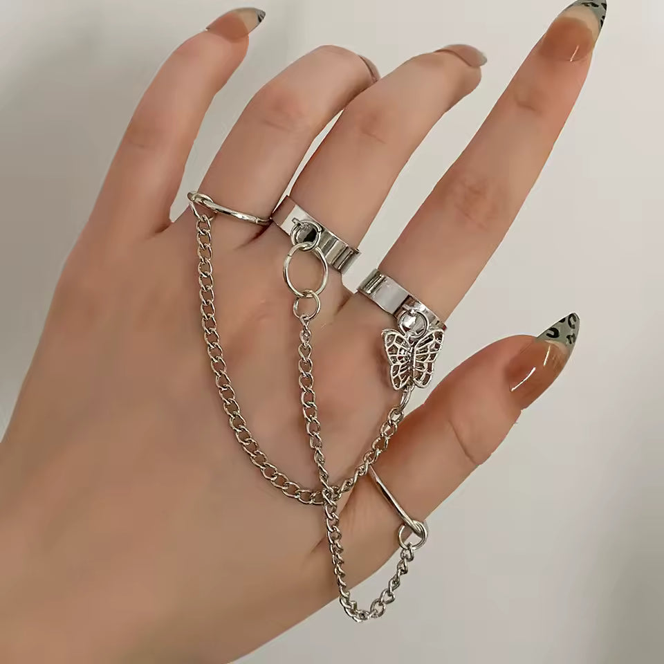 Kurapika Butterfly Chain Ring Anime Cosplay