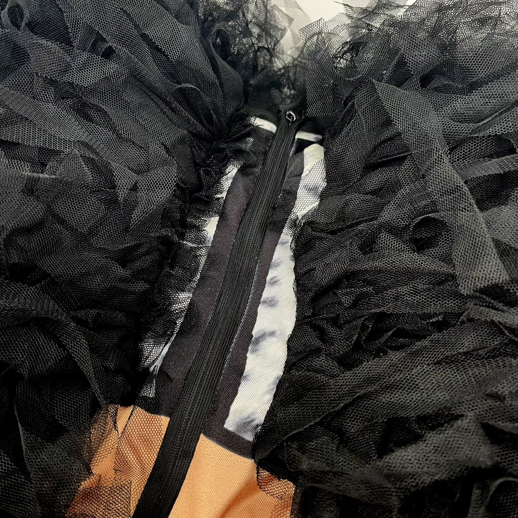 Black Shaggy Drag Queen Dance Costume