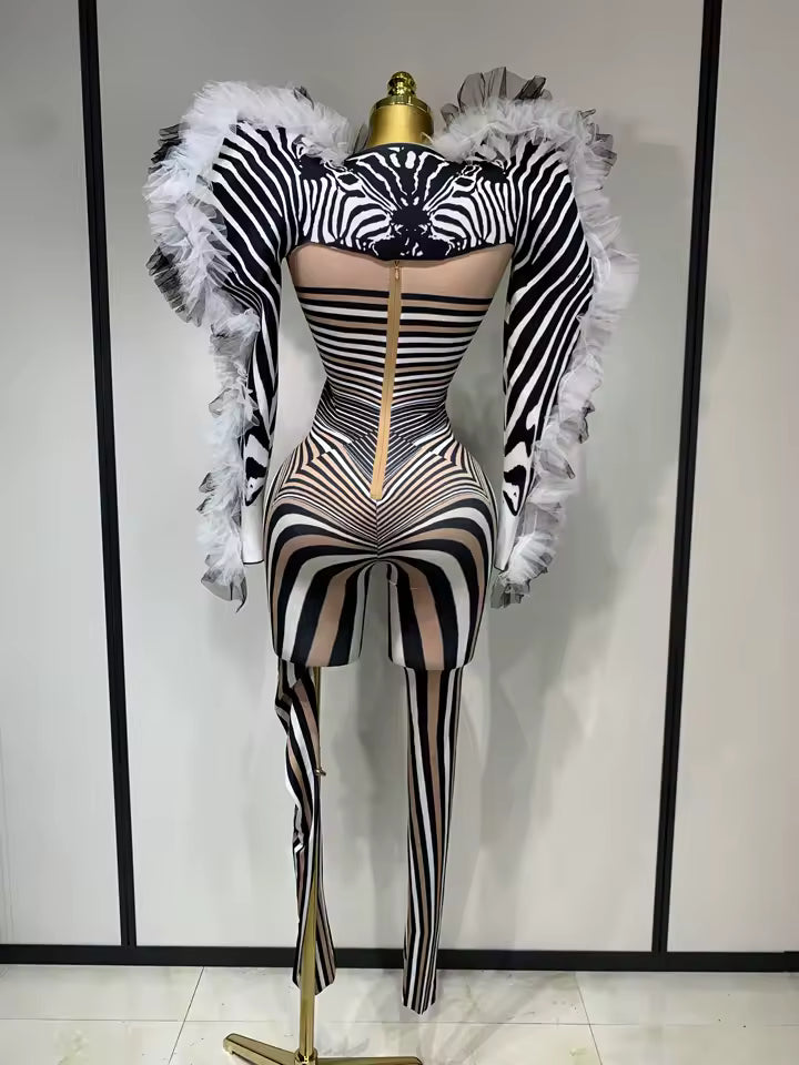 Drag Queen Zebra Costume