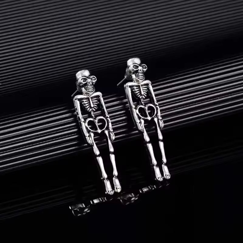Gothic Skeleton Earrings