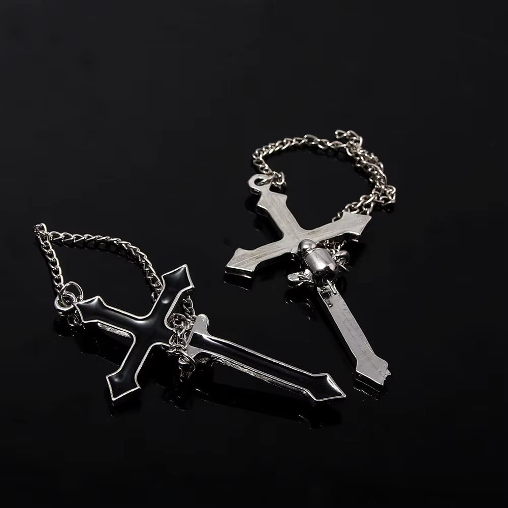 Cross Gothic Punk Earrings