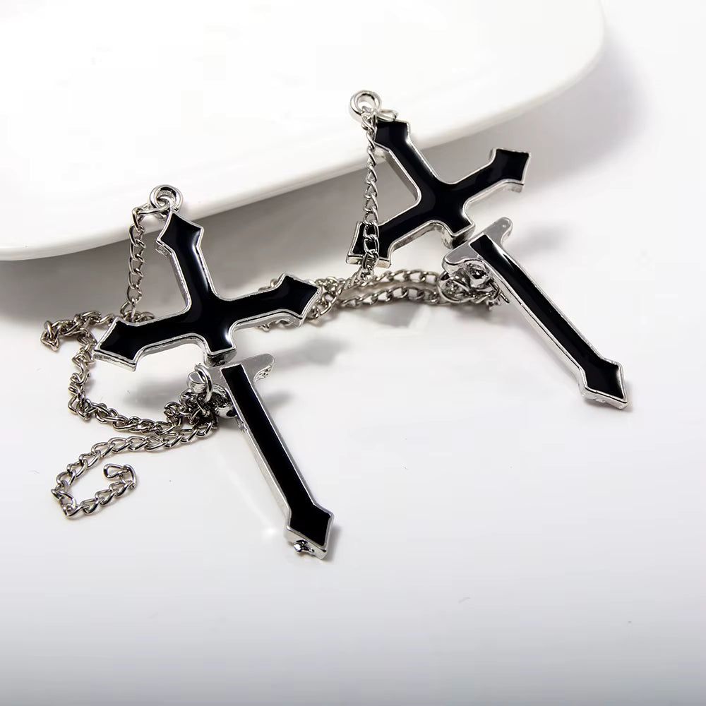 Cross Gothic Punk Earrings
