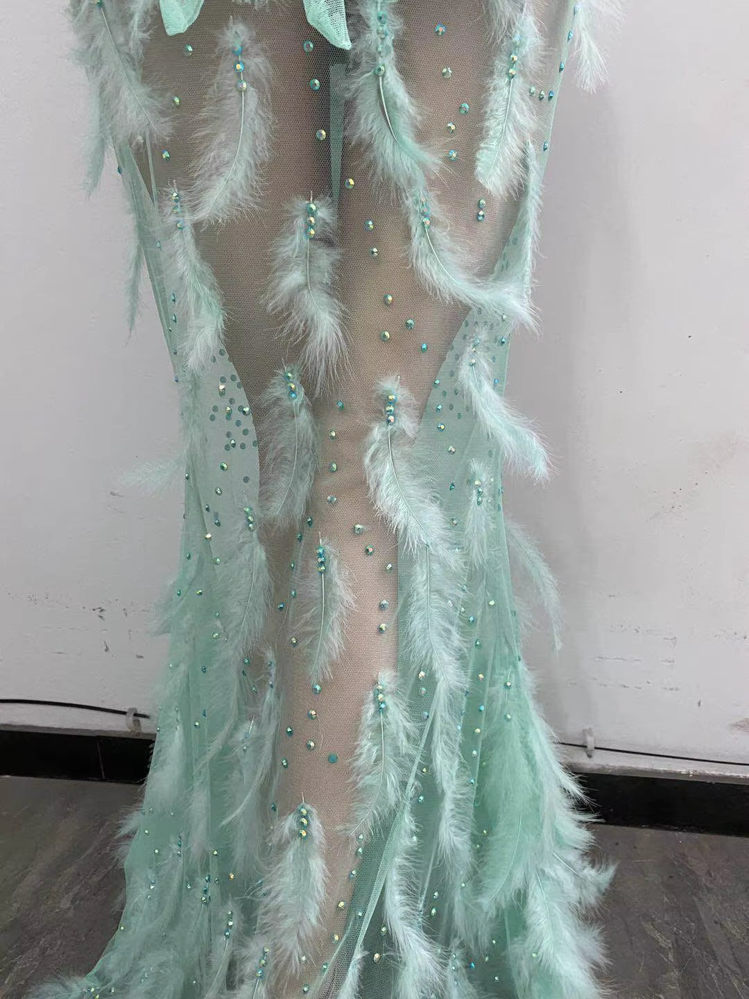 Drag Queen Feather Dress