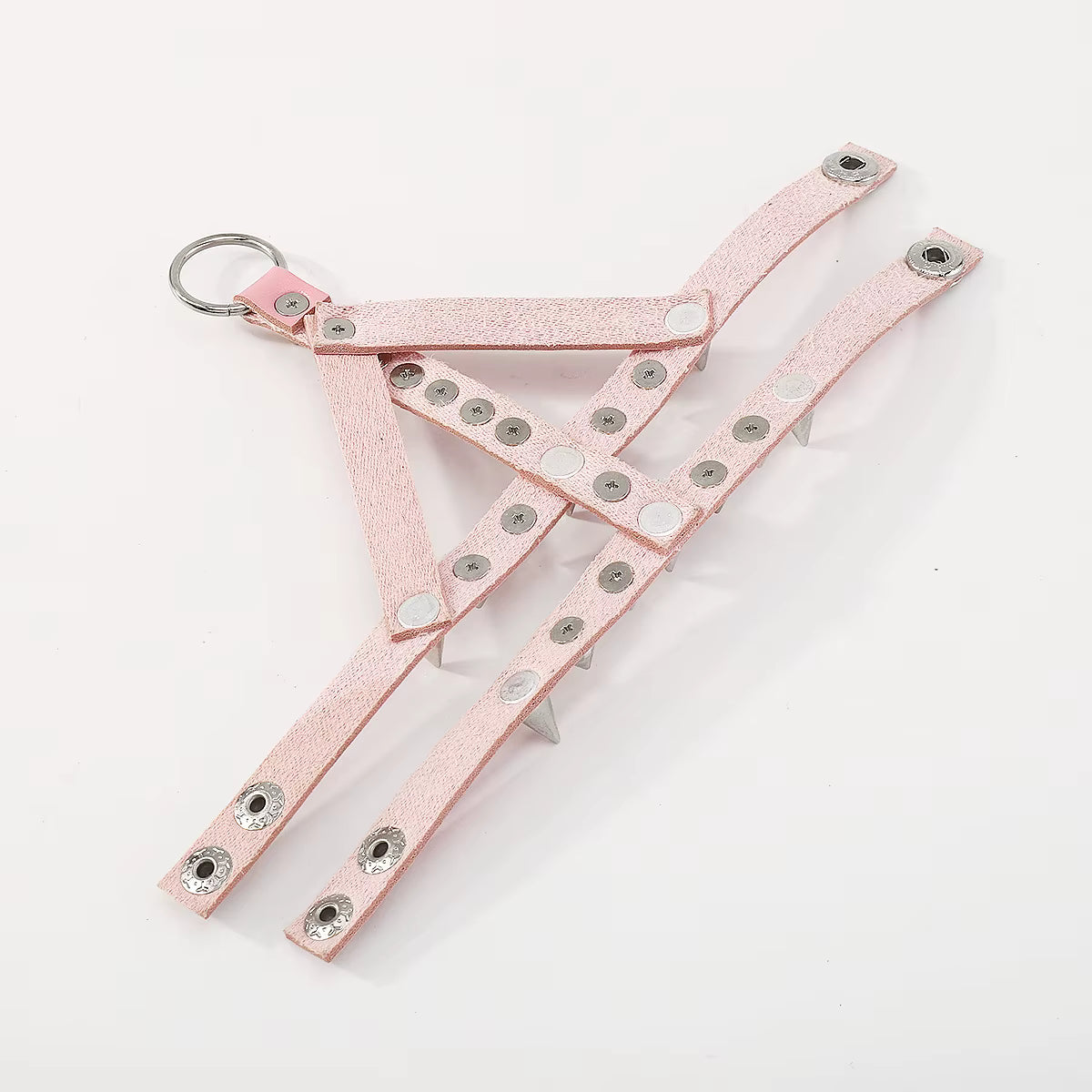 Pink Spiked Emo Bracelet