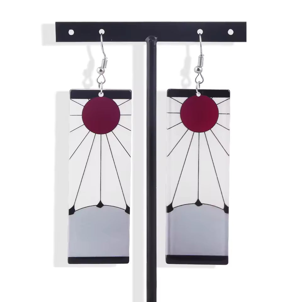 Demon Slayer Earrings Anime Cosplay